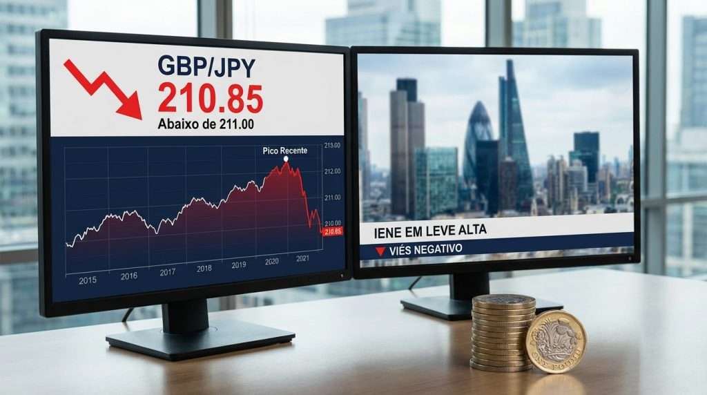 Libra britânica perde força enquanto rendimentos dos gilts do Reino Unido atingem baixa mensal perto de 4,82%