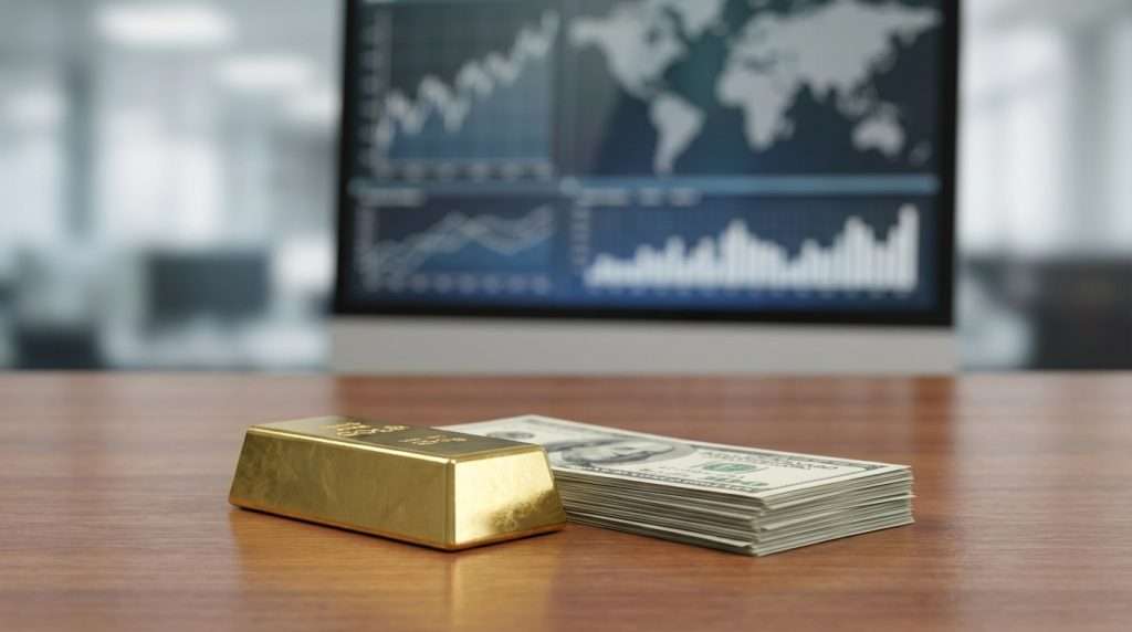 Ouro despencada a mínimas de dois meses; dúvidas sobre acordo no Oriente Médio reacendem demanda por dólar