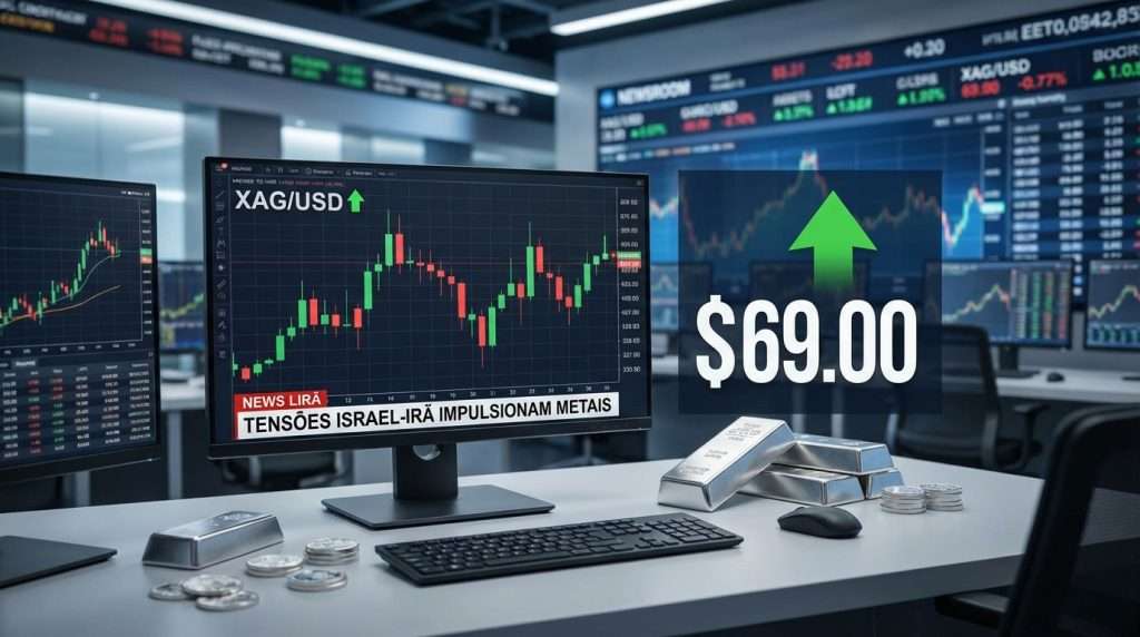 Prata cai e chega a US$ 73,40 por onça troy; entenda os fatores que influenciam o metal